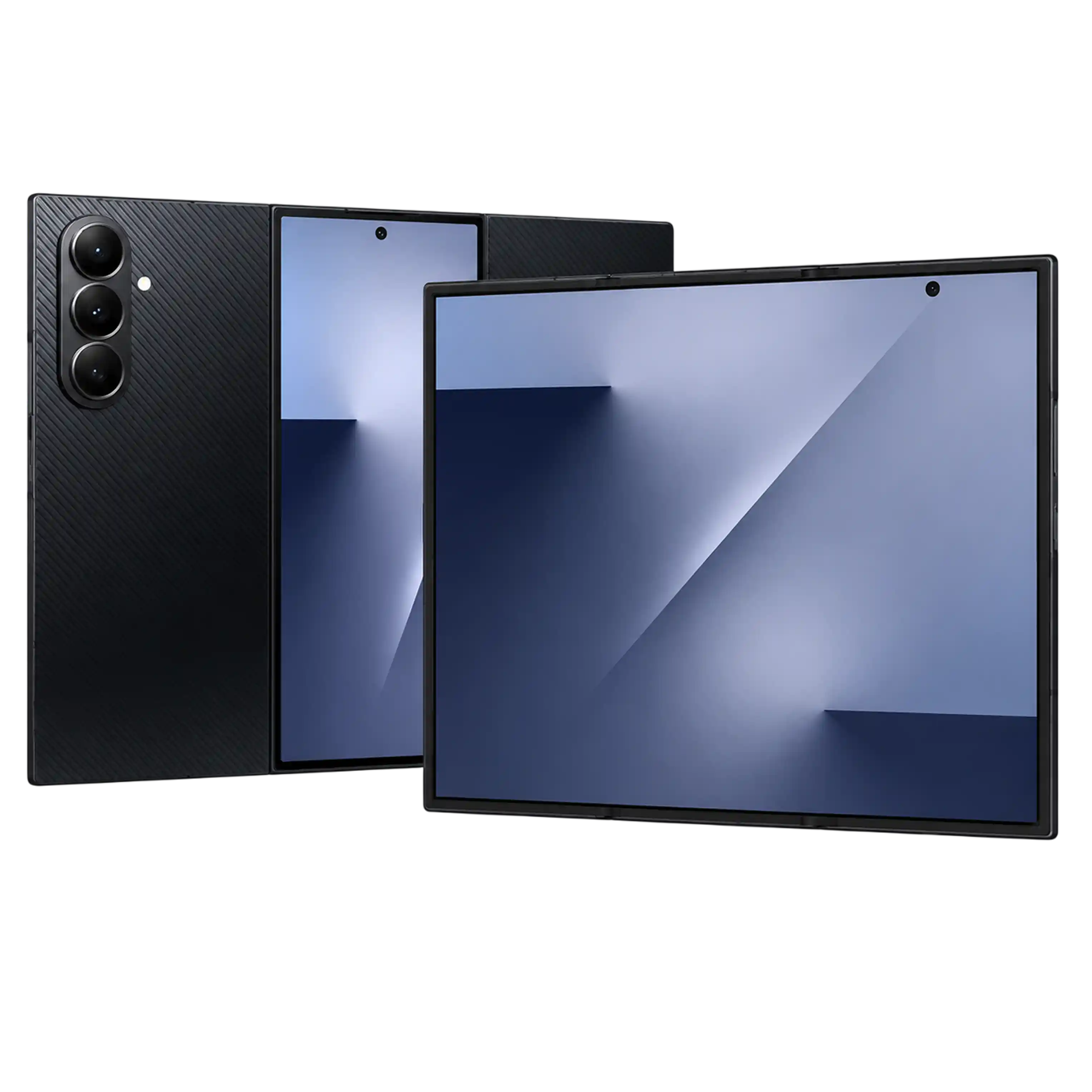 Foldable smartphone and tablet-style device shown for foldable phone repair services