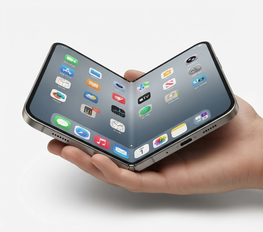Foldable smartphone shown for foldable phone repair services