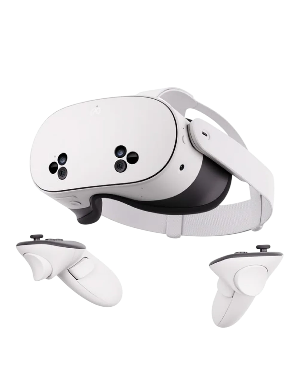 Meta Quest 3 repair service with VR headset and
        controllers
