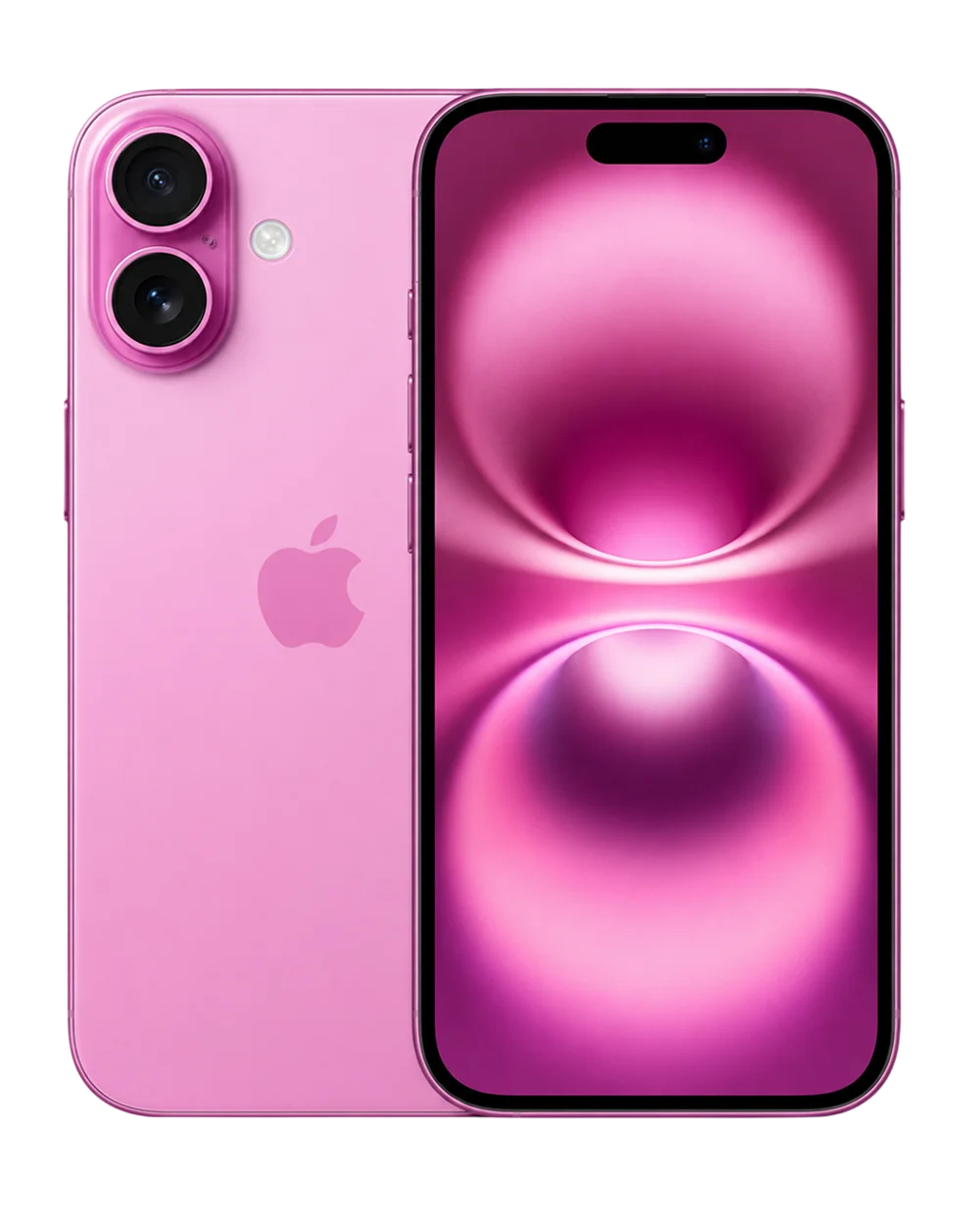 Pink iPhone 16 shown for iPhone repair and screen replacement
        services.
